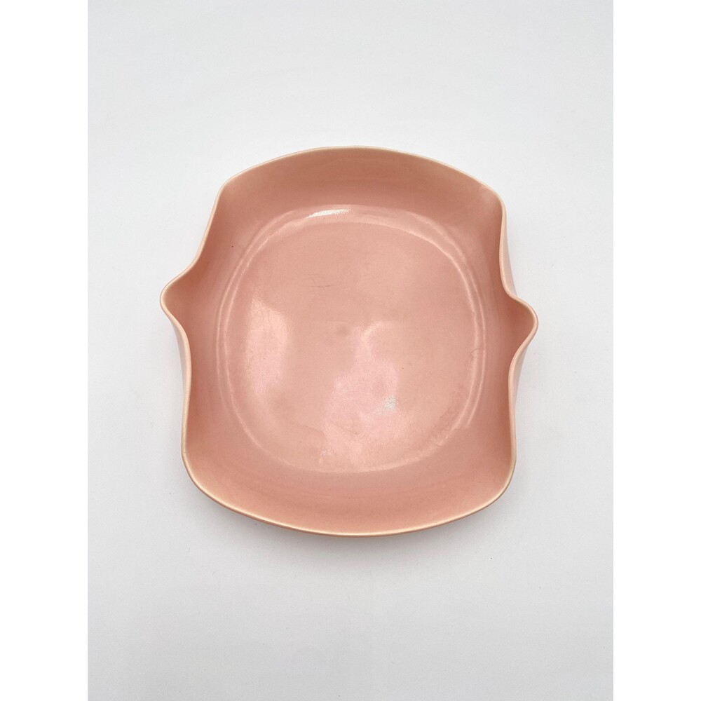 1950-1960’s California Pottery Pink Console Dish Biomorphic Shape